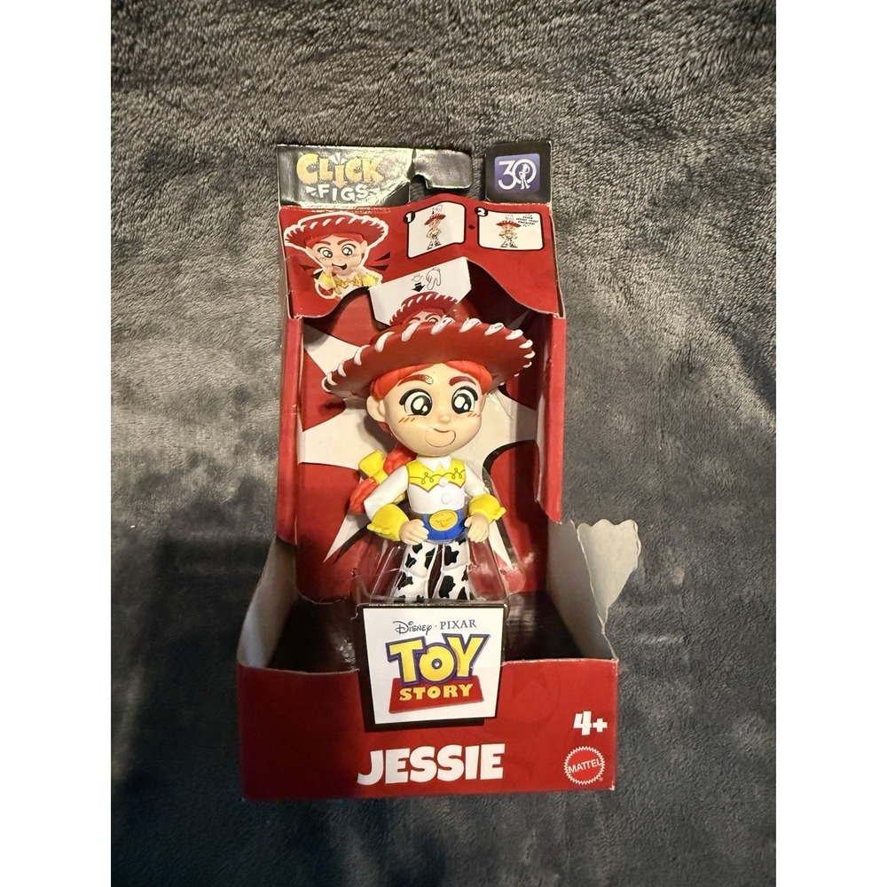 Disney Pixar Toy Story Jessie Click Figs Figure Mattel New in Box Damaged Box